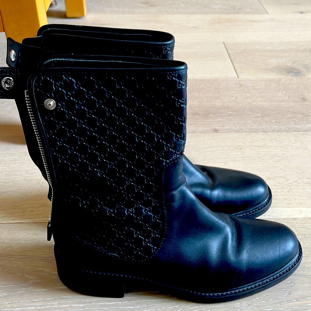 Gucci combat boots